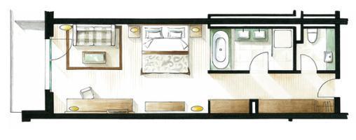Le Petit Cervin Hotel Zermatt Exterior foto Floorplan of a typical static